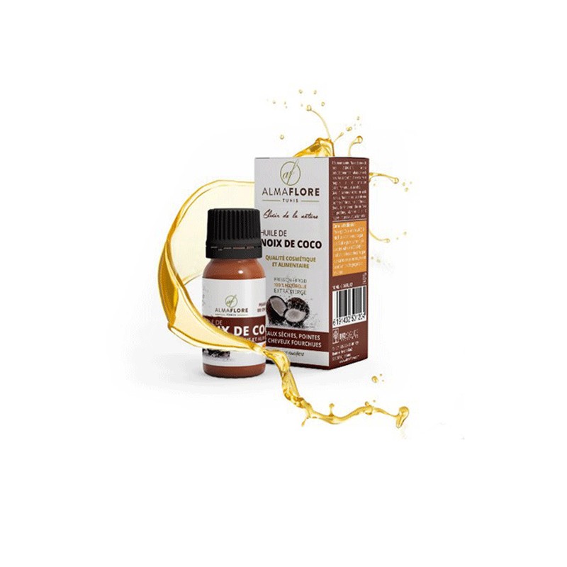 ALMAFLORE HUILE DE NOIX DE COCO 10ML