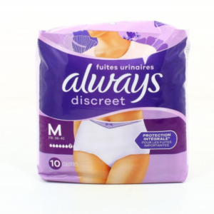 ALWAYS DISCRET TAILLE M PLUS 6 BOITE DE 9 CULOTTES