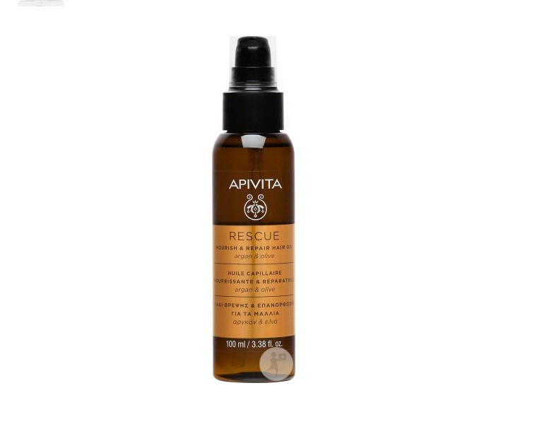 APIVITA HUILE CAPILLAIRE NOURISSANTE & REPARATRICE ARGAN & OLIVE 100 ML