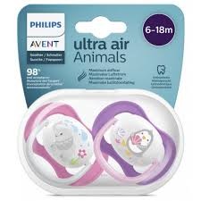 AVENT 2 SUCETTES 6-18M SCF080/08