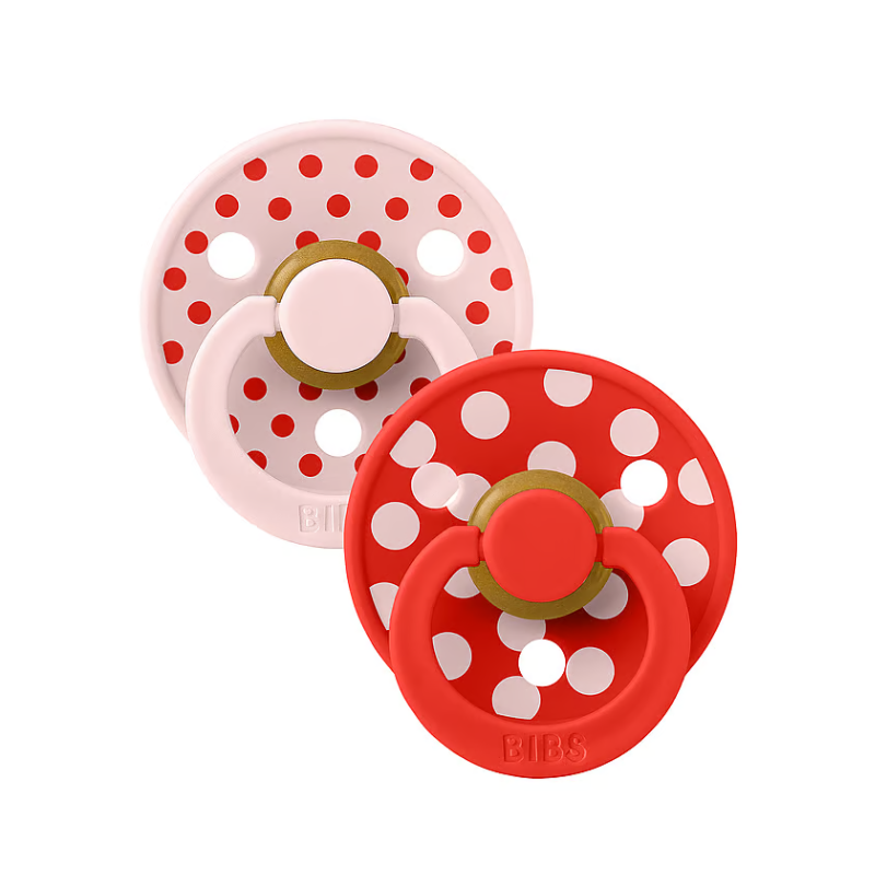 BIBS 02 SUCETTES COLOUR NATURAL RUBBER BLOSSOM CANDY APPLE SIZE 2 6M+