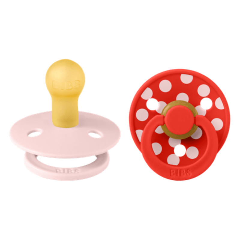 BIBS 02 SUCETTES COLOUR NATURAL RUBBER BLOSSOM CANDY APPLE SIZE1 0M+