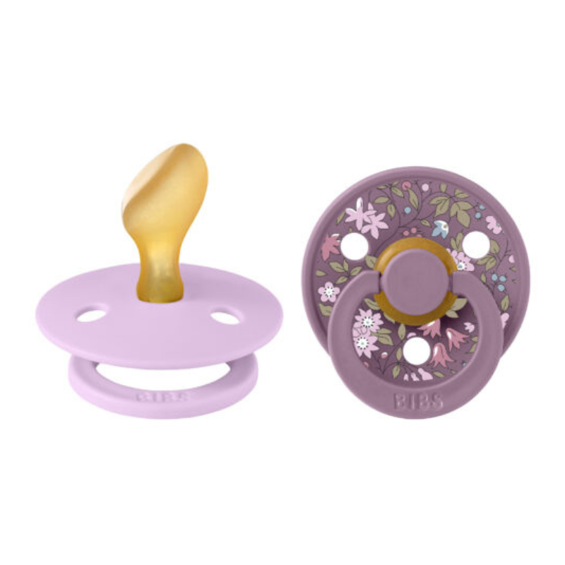 BIBS 02 SUCETTES COLOUR PACIFIER LIBERTY CHAMOMILE VIOLET SKY MIX SIZE 2 6M+