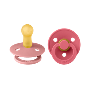 BIBS 02 SUCETTES COLOUR PACIFIER DUSTY PINK CORAL SIZE 1 0M+