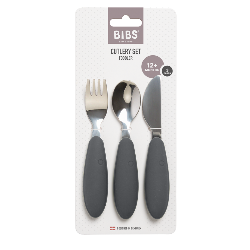 BIBS SET DE COUVERTS 3 PIECES IRON 12M+