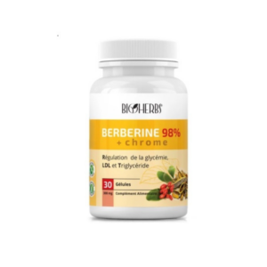 BIOHERBS BERBERINE 98%+ CHROME 30 GELULES