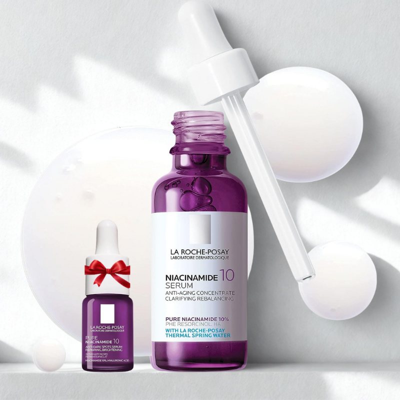 LA ROCHE POSAY PURE NIACINAMIDE 10 SERUM ANTI TACHES 30ML+MINIATURE 10ML (OFFERT)