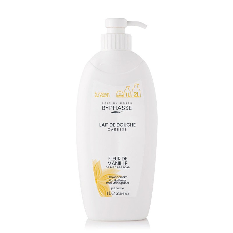 BYPHASSE CARESSE LAIT DE DOUCHE FLEUR DE VANILLE 2L