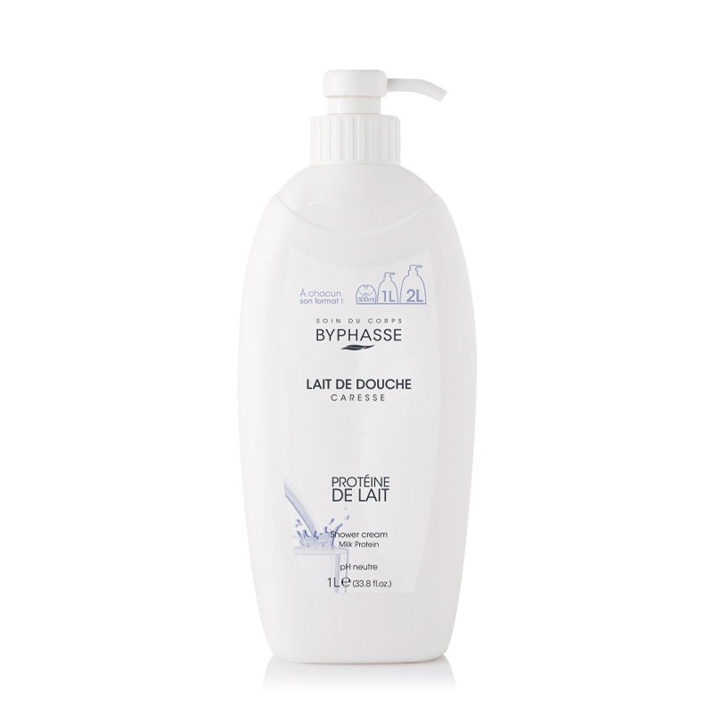 BYPHASSE CARESSE LAIT DE DOUCHE PROTEINE DE LAIT 1L