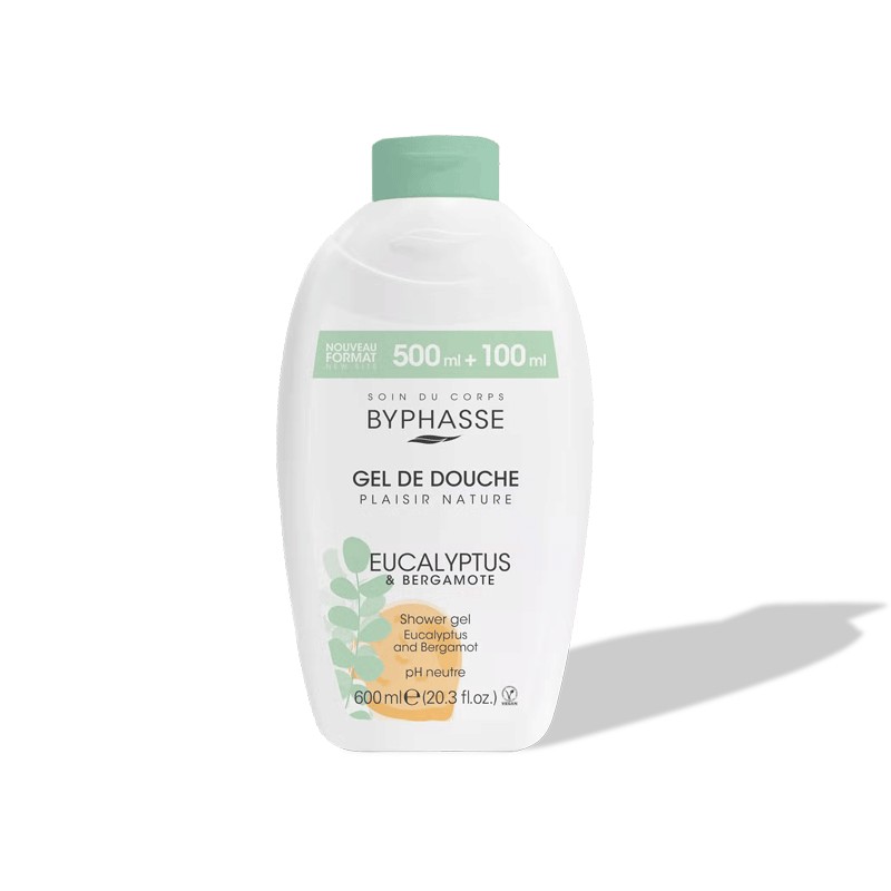 BYPHASSE GEL DE DOUCHE EUCALYPTUS & BERGAMOTE 600ML