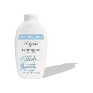 BYPHASSE LAIT DE DOUCHE CARESSE FLEUR DE COTON 600ML