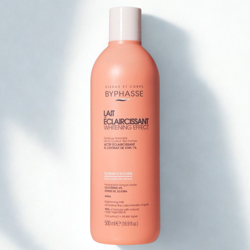 BYPHASSE LAIT ECLAIRCISSANT WHITENING EFFECT EXTRAIT D'AVOINE 500ML