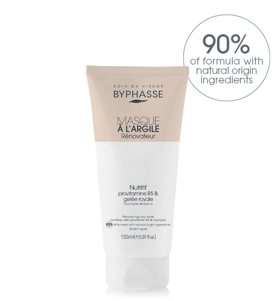 BYPHASSE MASQUE A L’ARGILE RENOVATEUR TOUS TYPES DE PEAUX 150ML