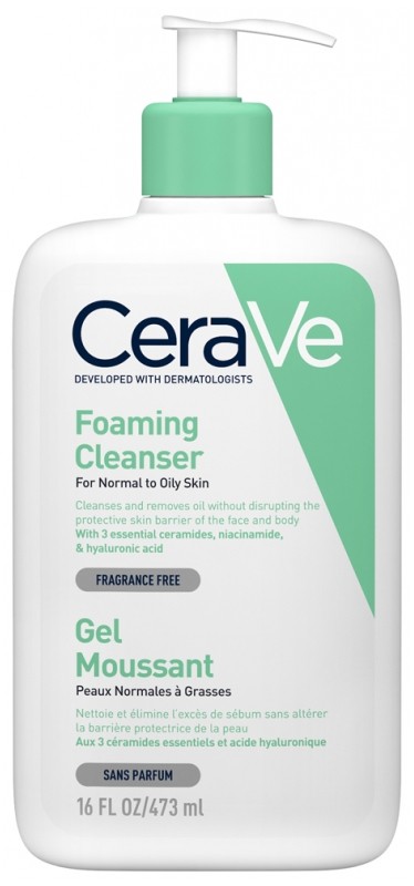 CERAVE GEL MOUSSANT PEAUX NORMALES A GRASSES 473ML