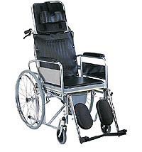 CHAISE ROULANTE GRAND CONFORT AVEC POT