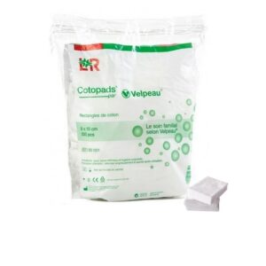 COTOPADS RECTANGLE COTON 8CM*10CM 200 PIECES