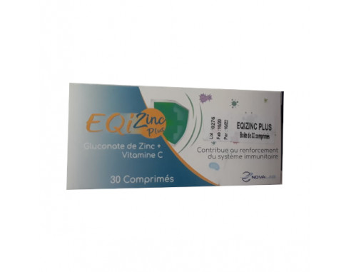 EQIZINC GLUCONATE DE ZINC 30 COMPRIMES