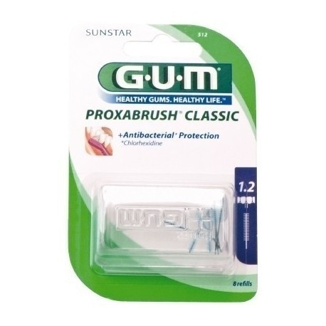 GUM BROSSETTES EXTRA FINE CYLINDRIQUE,BOITE DE 8 (512)
