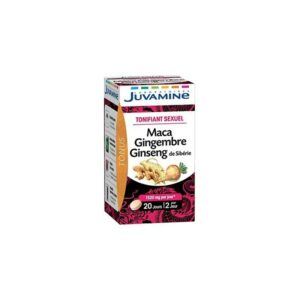JUVAMINE MACA GINGEMBRE GINSENG DE SIBERIE 40 COMPRIMES