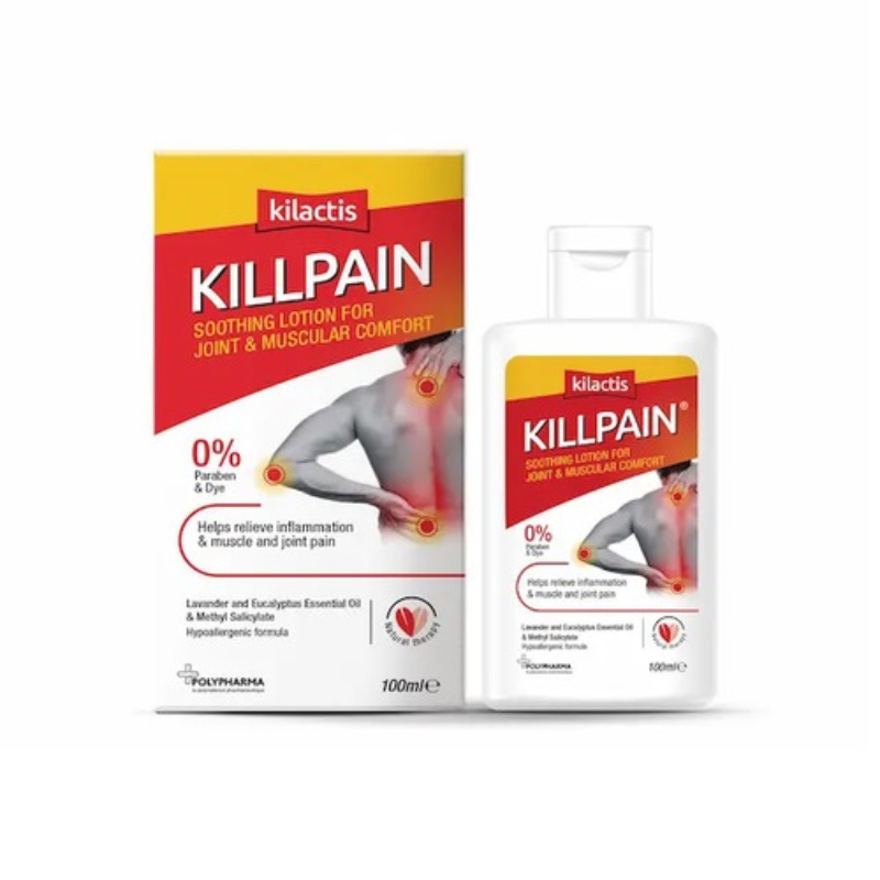 KILACTIS KILLPAIN LAIT ANTI DOULEUR CONFORT ARTICULAIRE ET MUSCULAIRE 100ML