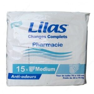 LILAS COUCHES ADULTES CONFORT PROTECT MEDIUM 15 PIECES