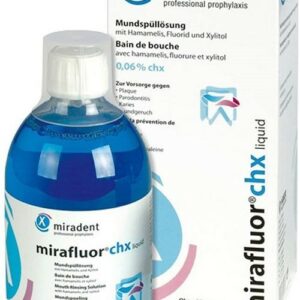 MIRADENT BAIN DE BOUCHE MIRAFLUOR CHX 500ML