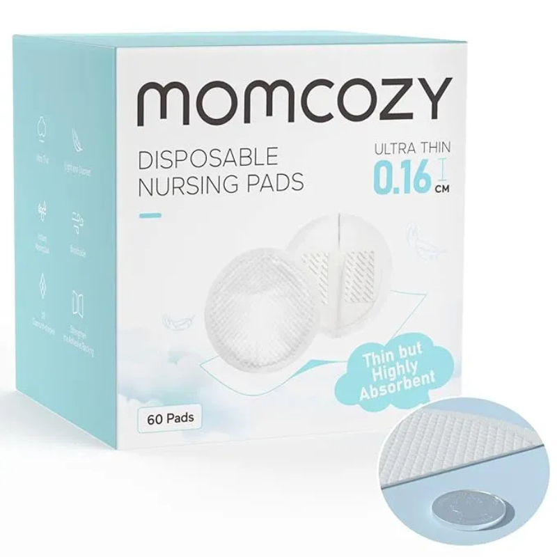 MOMCOZY 60 COUSSINETS D’ALLAITEMENT JETABLES ULTRA FINS BF023