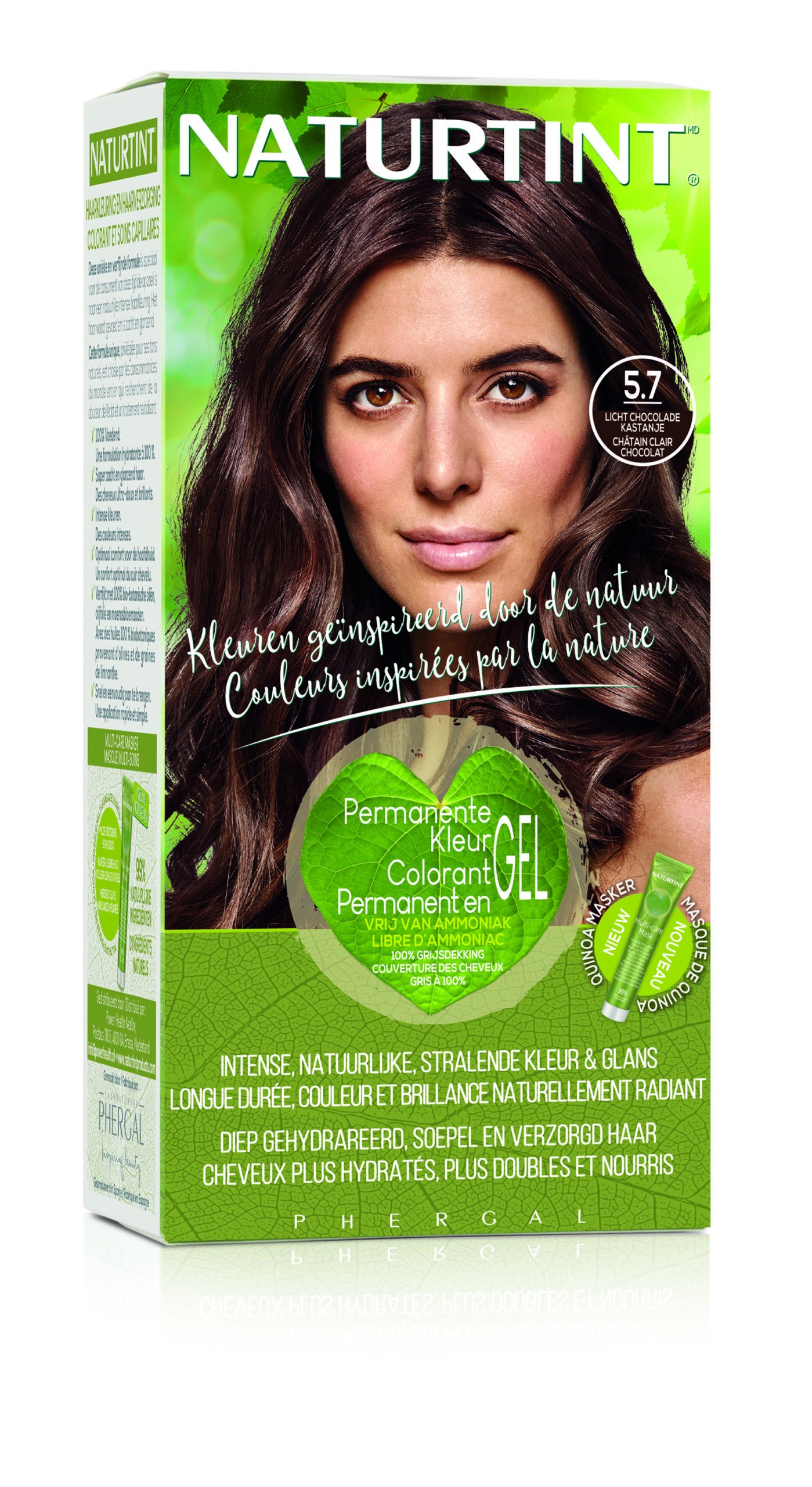 NATURTINT COLORATION PERMANANTE 5.7 CHATAIN CLAIR CHOCOLAT 170 ML