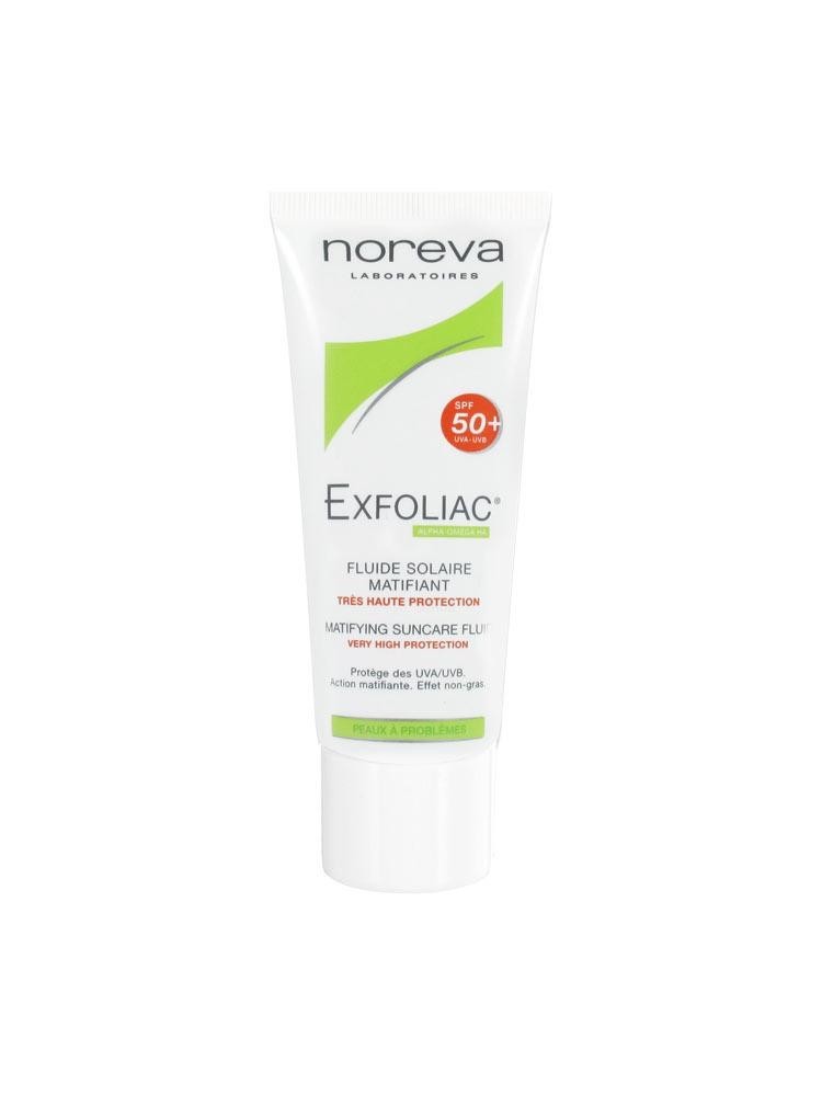 NOREVA EXFOLIAC FLUIDE SOLAIRE MATIFIANT SPF50+ 40ML