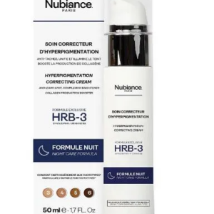 NUBIANCE CREME SOIN CORRECTEUR D'HYPERPIGMENTATION HRB-3 FORMULE NUIT 50ML
