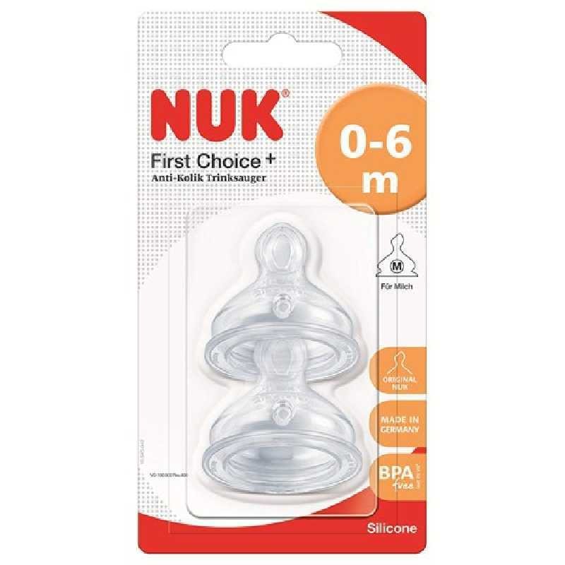 NUK PERFECT MATCH 2 TETINE EN SILICONE SOUPLE TAILLE S 0M+