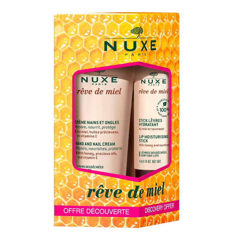 NUXE REVE DE MIEL DUO STICK LEVRES ET CREME MAINS
