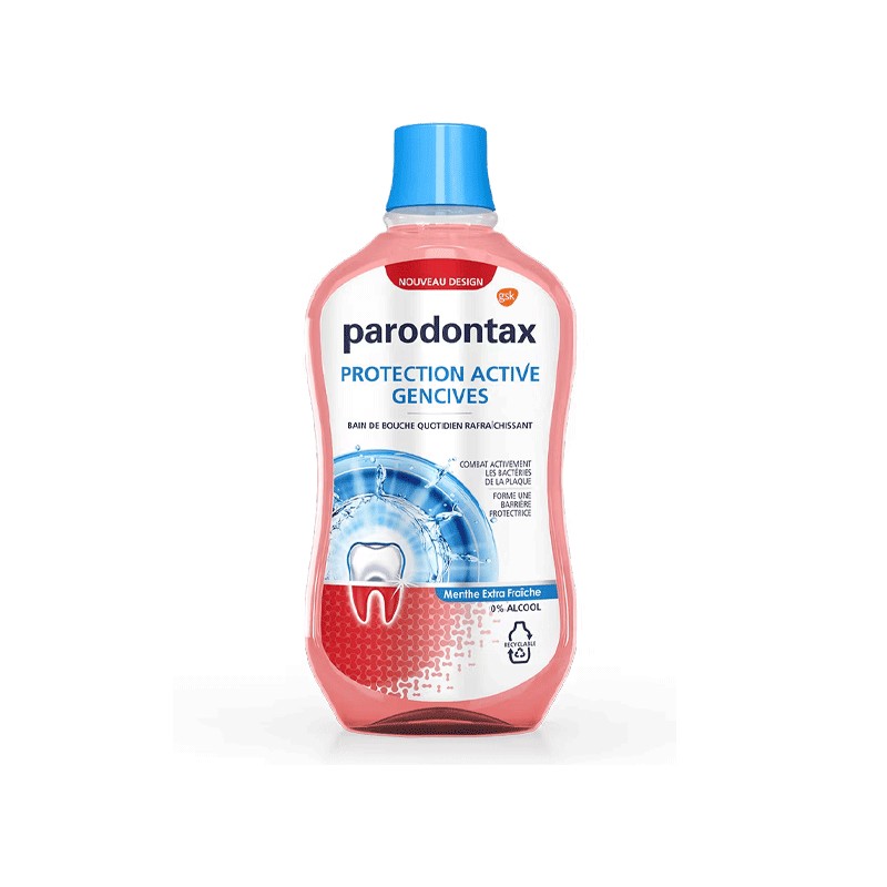 PARODONTAX BAIN DE BOUCHE PROTECTON ACTIVE GENCIVES 500ML