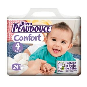 PEAUDOUCE CONFORT COUCHE BEBE 9-18 KG TAILLE 4 24 UNITES