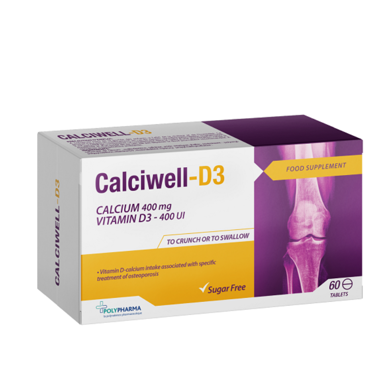 POLYPHARMA CALCIWELL-D3 60 COMPRIMES
