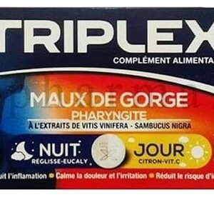 TRIPLEX JOUR NUIT MAUX DE GORGE 16 COMPRIMES