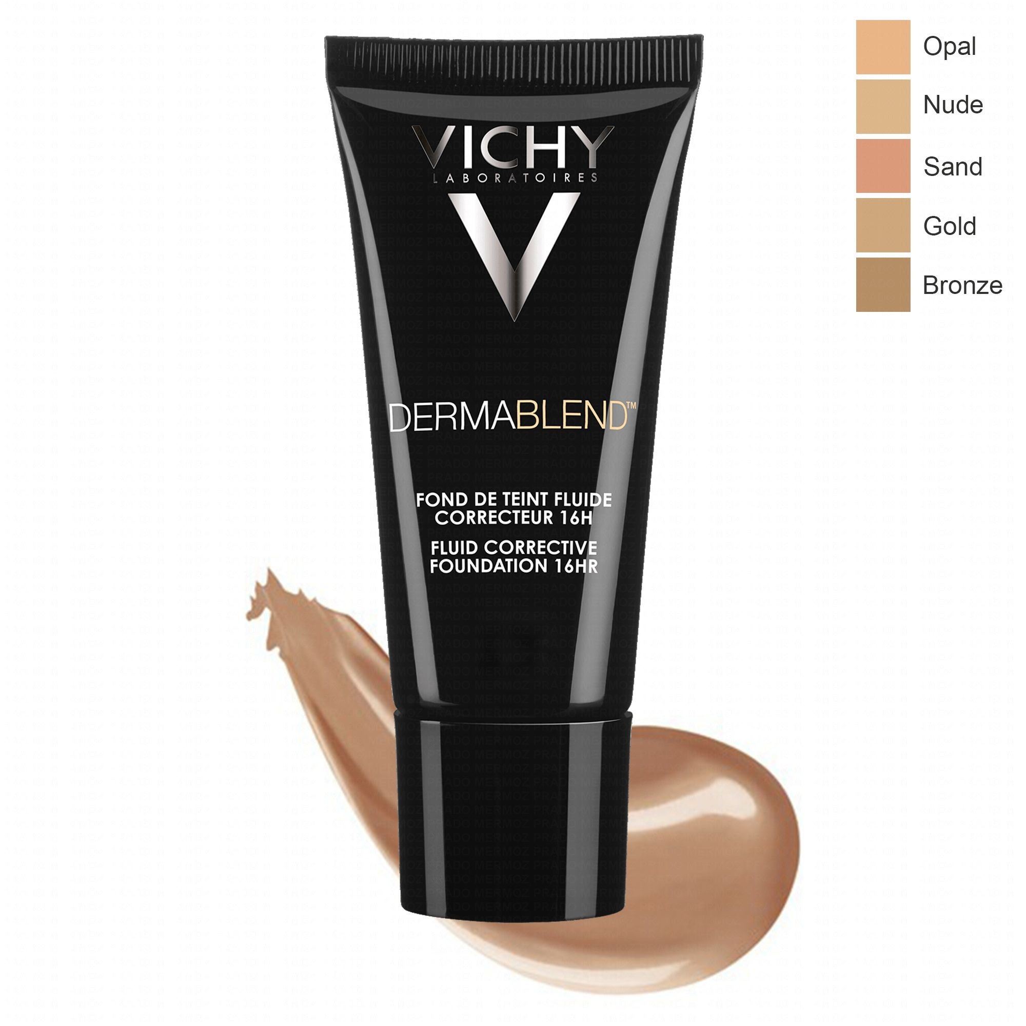 VICHY DERMABLEND FOND DE TEINT FLUID CORRECTEUR 16H TEINTE 35 SAND SPF28 30ML