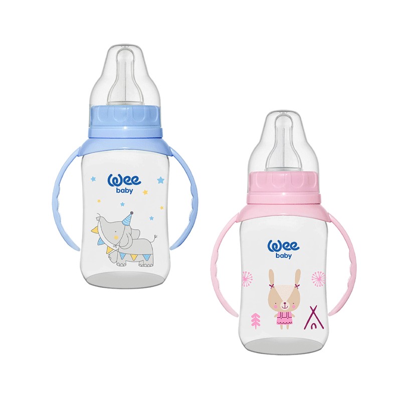 WEE BABY BIBERON PP AVEC ANSES 6-18M 150ML 744-F