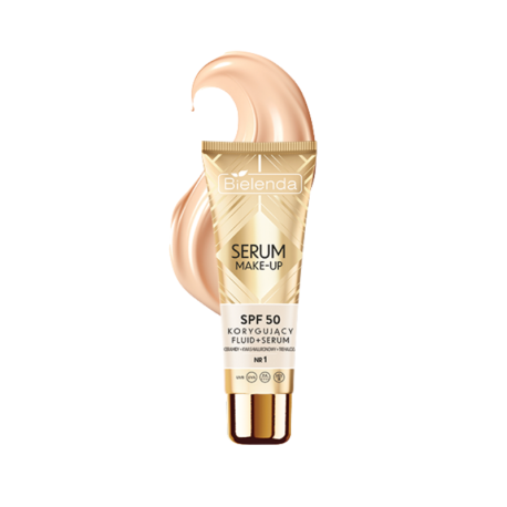 Bielenda Make-Up Correcting Fluid Serum SPF 50+ No.1 Light Beige 30 ml