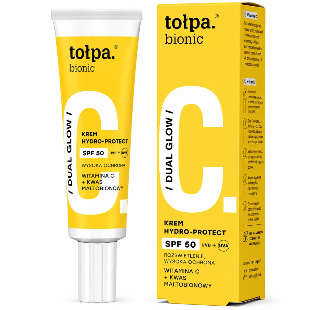 TOŁPA BIONIC DUAL – GLOW CRÈME HYDRO-PROTECT SPF50 40ML