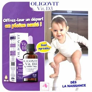 Oligovit Vitamine D3 1200 UI Gouttes 20 ml