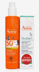 AVENE SPRAY ENFANT SPF50+ 200ML /CICA CR 40ML OFFERTE