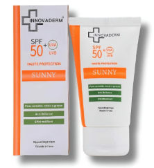 INNOVADERM SUNNY ECRAN ANTI BRILLANCE peau sensible ,mixte à grasse SPF50+