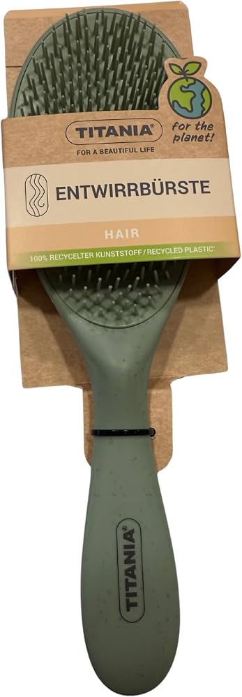 TITANIA Brosse a Demeler en Plastique Recycle Collection Vert Doux - 2883