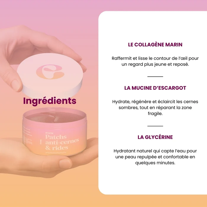 ÉCUME COLLAGEN – PATCHS ANTI-CERNES Boîte de 60 patchs – Image 6