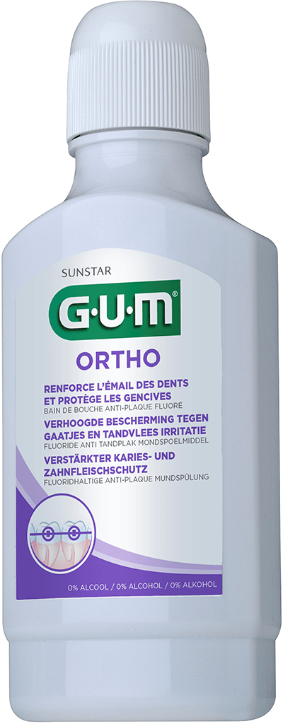 GUM ORTHO Bain de bouche 300ML