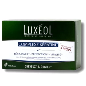 LUXEOL Complexe Kératine – 3 Mois – 90 Gélules