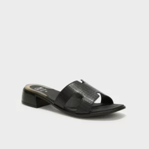 SCHOLL PANTELLERIA CROCO NOIR