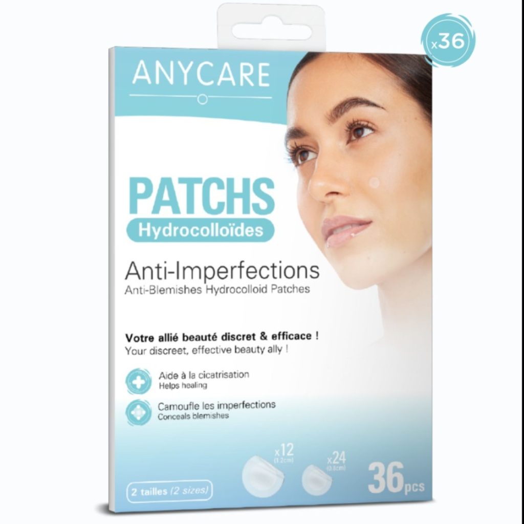 ANYCARE PATCHS HYDROCOLLOÏDES ANTI-IMPERFECTIONS – 36 PCS (2 tailles)
